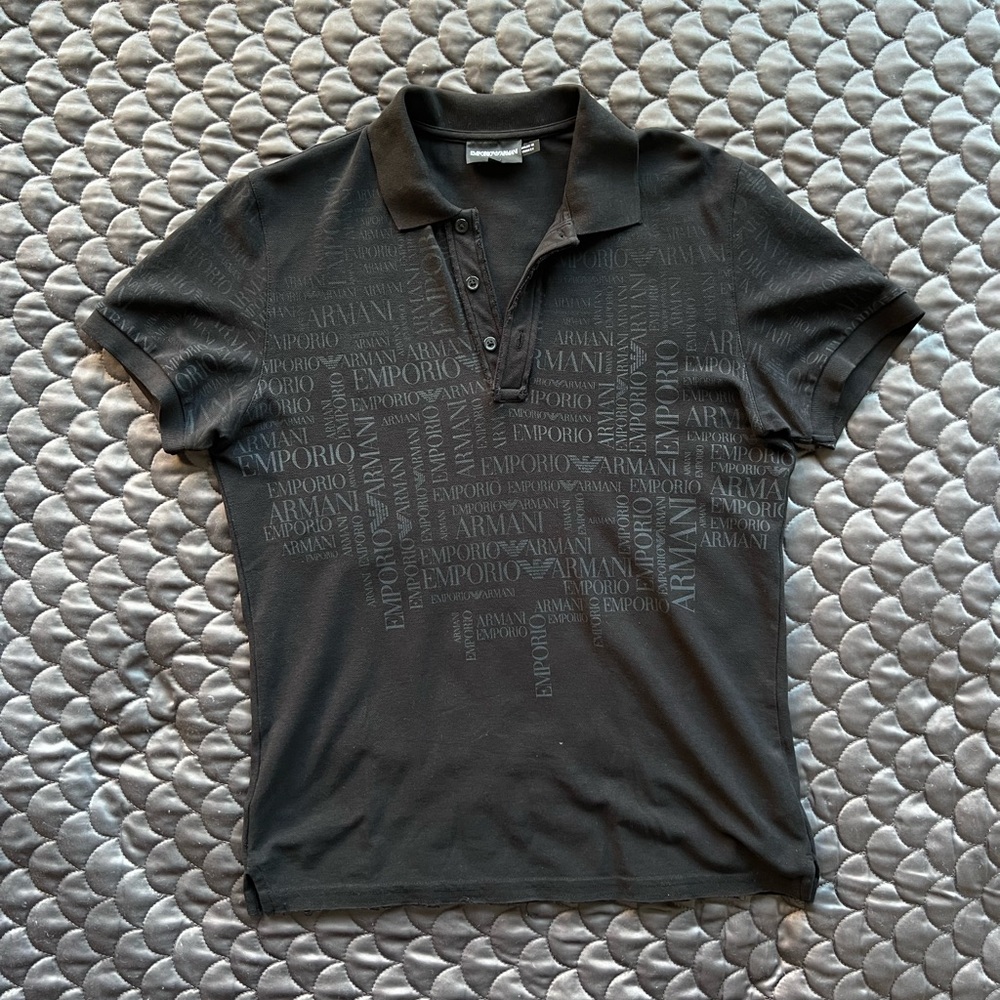 Emporio Armani Distressed Polo